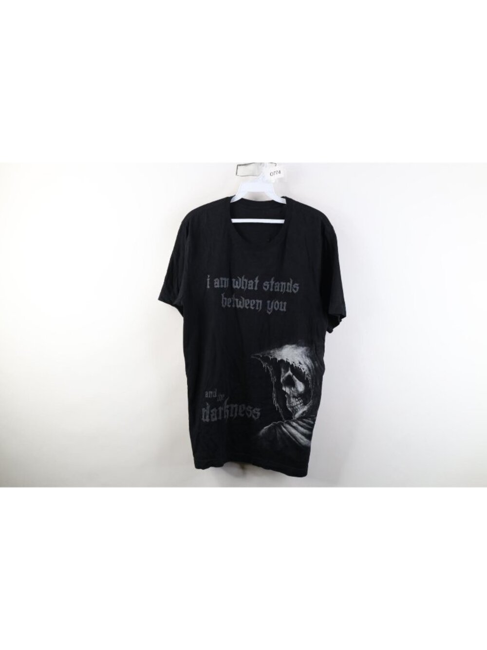 Vtg Y2K Streetwear Mens Medium Faded Grim Reaper Skull UFC MMA Fighting T-Shirt